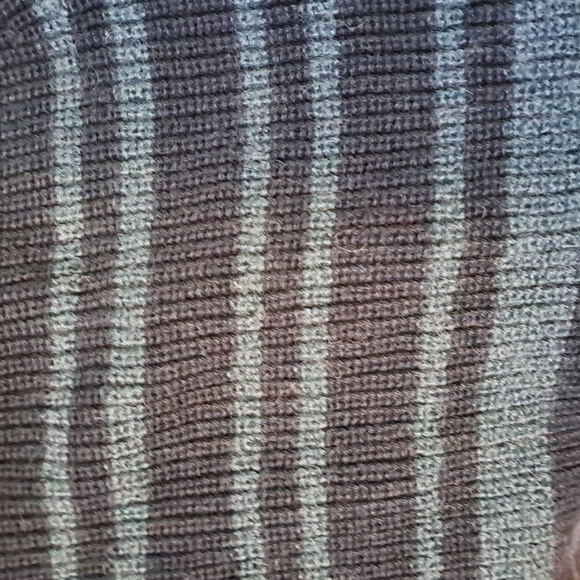 ALFANI Striped Button-Front Cardigan Sweater Large Navy - Picture 10 of 11